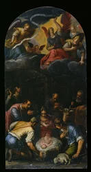 Klanění pastýřů, cca 1600-10 (olej na mědi)